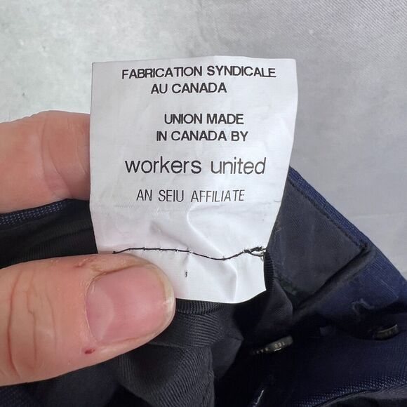 Ted Baker London Navy 100% Wool Jefferson Dress Pant Trouser Size 40R 27L - Picture 9 of 11